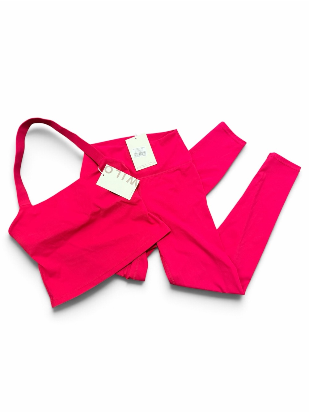 WILO Raspberry Halter Top and Leggings NWT Size Small